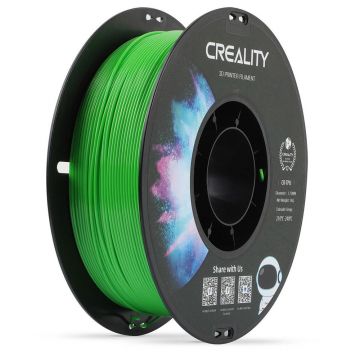 CREALITY CR-TPU 3D Printer Filament, Green, 1kg, elastic,rezistent UV, Printing temperature: 210-240, Filament diameter: 1.75mm, Size of filament wheel: Diameter 200mm, height 66mm, hole diameter 56mm. Utilizare: pana la 6 luni de la deschiderea