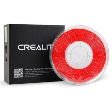 CREALITY CR-TPU 3D Printer Filament, RED, Glossy, 1kg, elastic,rezistent UV, Printing temperature: 210-240, Filament diameter: 1.75mm, Size of filament wheel: Diameter 200mm, height 66mm, hole diameter 56mm. Utilizare: pana la 6 luni de la deschiderea