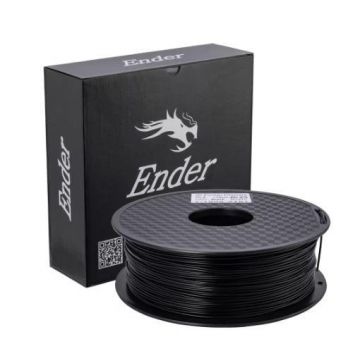 CREALITY ENDER PLA 3D Printer Filament, Black, 1KG, Printing temperature: 200, Filament diameter: 1.75mm, Tensile strength: 60MPa, Size of filament wheel: Diameter 200mm, height 70mm, hole diameter 56mm.