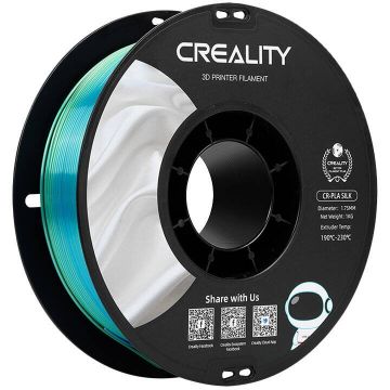 Creality Filament de imprimanta 3D, Creality, CR-Silk, Albastru-Verde