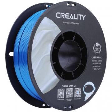 Creality Filament de imprimanta 3D Creality CR-Silk, Albastru