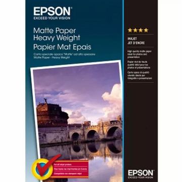 EPSON A4 MATTE PHOTO PAPER 50 SHEETS, 167gsm.