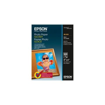 Hartie foto Epson S042549, dimensiune 10x15cm, 500 coli, tip glossy, greutate 200g/m2