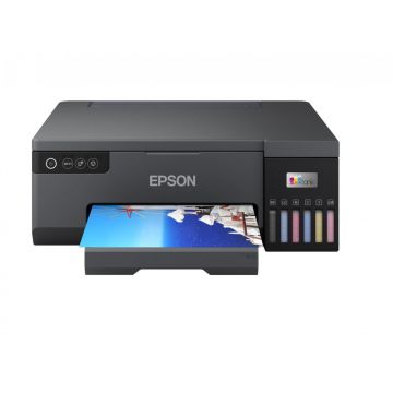 Imprimanta inkjet color foto CISS Epson L8050, dimensiune A4, 6 culori, viteza max 8ppm alb-negru, 8ppm color, rezolutie 5760x1440dpi, alimentare hartie 100 coli, interfata Wireless LAN IEEE 802.11a/b/g/n, Wi-Fi Direct, consumabile: se livreaza cu