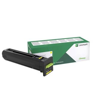 LEXMARK 72K2XYE YELLOW RET PROGRAM TONER, Capacitate 22k pagini, compatibilitate: CS820dte, CS820dtfe, CS820de