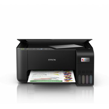 Multifunctional inkjet color Epson EcoTank CISS L3270, dimensiune A4 (Printare,Copiere, Scanare), printare borderless, viteza 33ppm alb- negru, 15ppm color, rezolutie 5760x1440 dpi, alimentare hartie 100 coli, scanner CIS rezolutie 1.200 x 2.400 DPI,