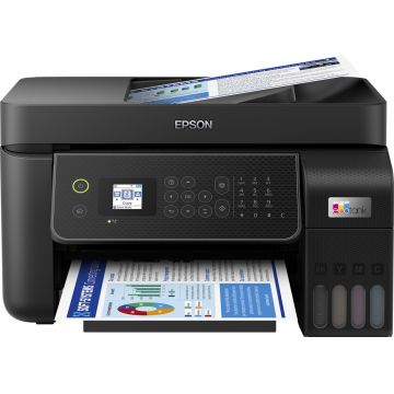 Multifunctional inkjet color Epson EcoTank CISS L5310, dimensiune A4 (Printare,Copiere, Scanare, Fax), printare borderless, viteza 33ppm alb-negru, 15ppm color, rezolutie 5760 x 1440 dpi, alimentare hartie 100 coli, ADF 30 coli ,scanner CIS, rezolutie