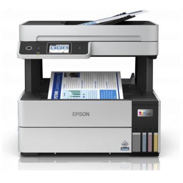 Multifunctional inkjet color Epson EcoTank CISS L6490, dimensiune A4 (Printare,Copiere, Scanare, Fax), printare borderless, viteza 37ppm alb-negru, 23ppm color, rezolutie 4800x1200 dpi, alimentare hartie 250 coli + 35 coli ADF, duplex automat ,scanner