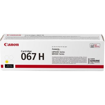 Toner Canon CRG067HY, Galben, capacitate 2350 pagini, pentru LBP-631 / LBP-631-cw / LBP-633 / LBP-633cdw / CRG-067Y / CRG067Y / MF-651 / MF- 651cw / MF-655 / MF-655cdw / MF-657 / MF-657cdw.