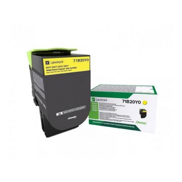 Toner Lexmark 71B20Y0, yellow ,return program ,2.3k,CX317DN/417DE, CS317DN/417DN/