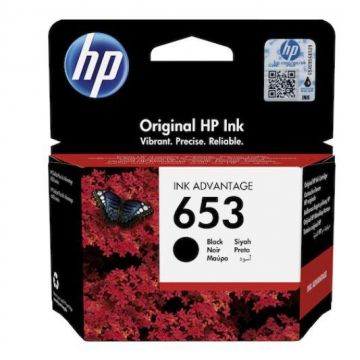 HP 653 Cartuș Cerneală Negru Original – 3YM75AE