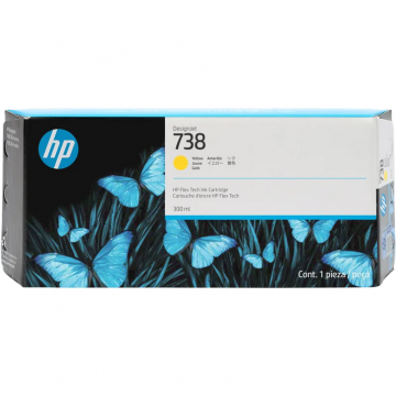 HP Cartus HP 738 300-ml , galben