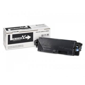 Kyocera Toner original Kyocera TK-5140K, Negru, 7000 pagini, compatibil cu ECOSYS P6130cdn, M6030cdn, M6530cdn Kyocera Toner original Kyocera TK-5140K, Negru, 7000 pagini, compatibil cu ECOSYS P6130cdn, M6030cdn, M6530cdn