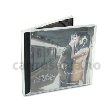 Carcasa plastic Jewel Case pentru CD 10 mm Negru