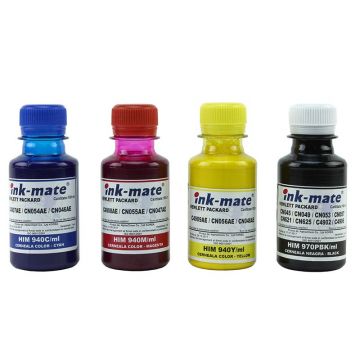 Cerneala pigment pentru HP940 HP950 HP951 HP933 HP932 - set 4 culori 100 ml