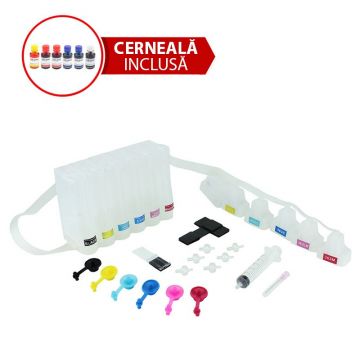 Sistem ciss HP 363 cu cerneala Dye