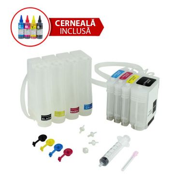 Sistem de alimentare continua CISS pentru HP 10, HP 11 cu cerneala Dye