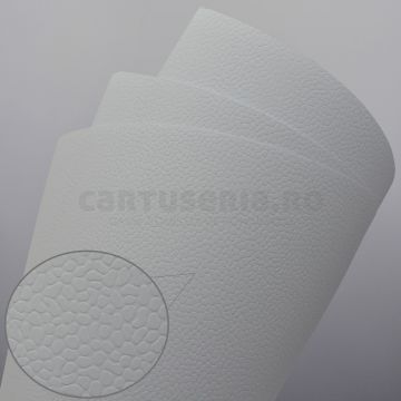 Carton texturat format A4 230g top 20 bucati Alb Cristal