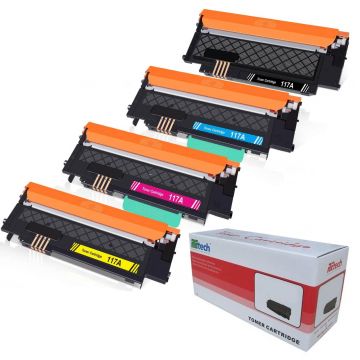 Cartus toner compatibil HP 117A Black / Cyan / Magenta / Yellow, cu chip, ReTech Galben