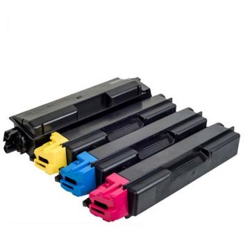 Cartus toner compatibil Kyocera TK-5270, cu waste box inclus Cyan