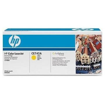 HP CE742A Toner Cartridge Yellow CE742A