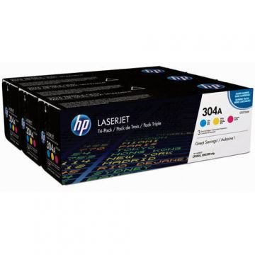 Toner 304A TRI-PACK CYM HP CF372AM