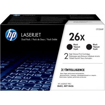 Toner HP 26X, 2-PACK BLACK