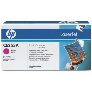 Toner MAGENTA NR.504A CE253A 7K ORIGINAL LASERJET CP3525N CE253A