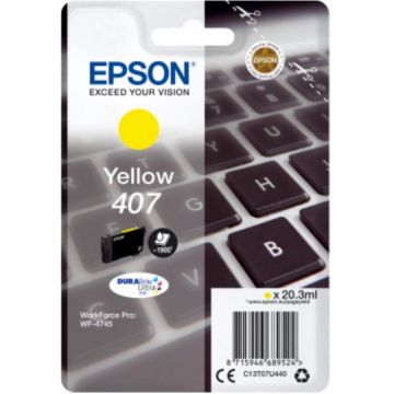 Cartus cerneala Epson C13T07U440, yellow, 1.9k, WorkForce Pro WF-4745 DTWF