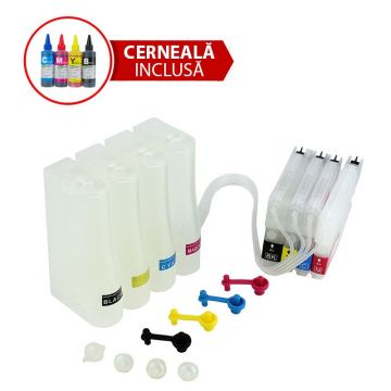 CISS pentru Brother LC980 LC985 LC1100 cu cerneala Dye