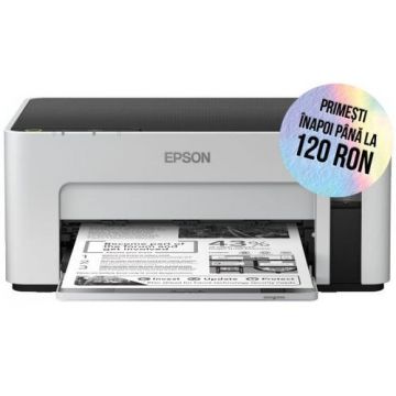 Imprimanta inkjet monocrom Epson M1100 CISS, A4, 35 ppm, 1440 x 720 dpi (Alb/ Negru)