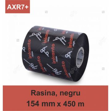 Ribon ARMOR Inkanto AXR7+, rasina (resin), negru, 154mmx450M, OUT