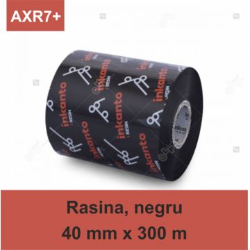 Ribon ARMOR Inkanto AXR7+, rasina (resin), negru, 40mmx300M, OUT