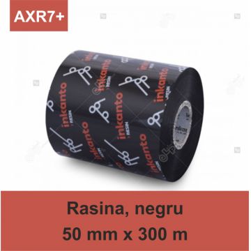 Ribon ARMOR Inkanto AXR7+, rasina (resin), negru, 50mmx300M, OUT